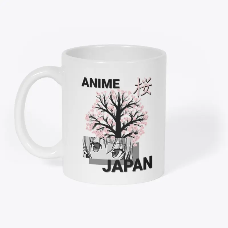 Anime and Cherry Blossoms Japan T-Shirt