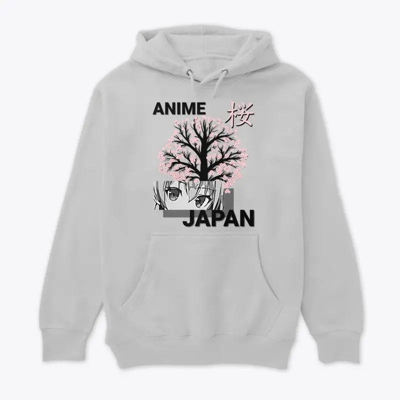 Anime and Cherry Blossoms Japan T-Shirt